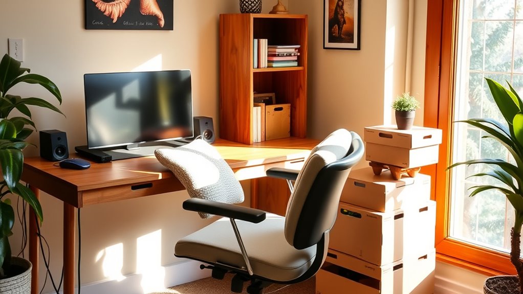 affordable ergonomic workspace setup