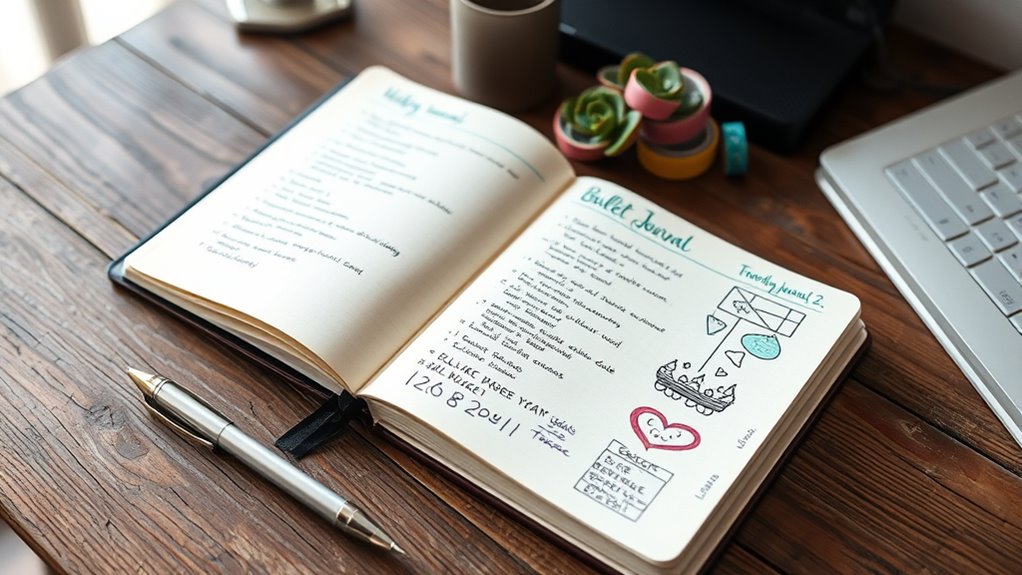 creative habit tracking layouts