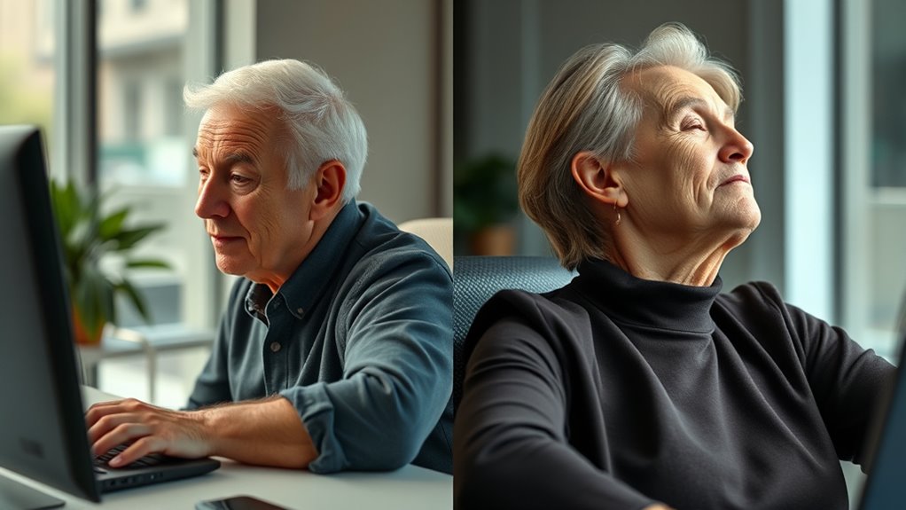 sitting ageing shortened time