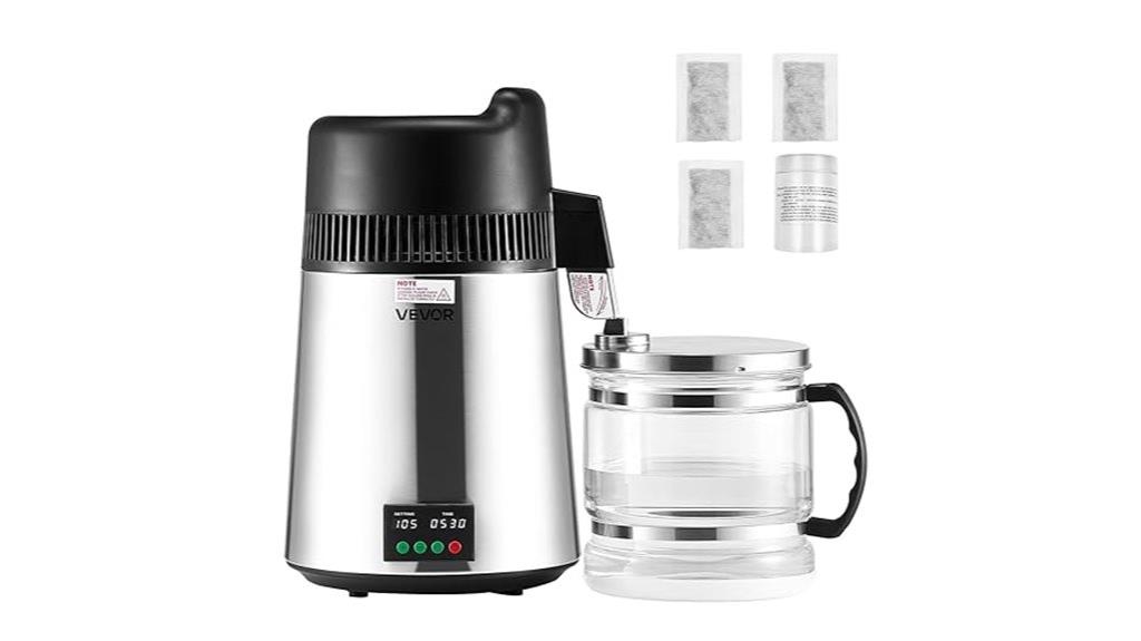 6 liter glass interior distiller