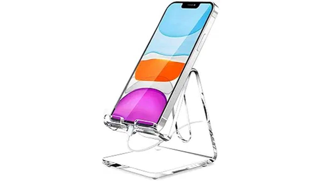 acrylic desk phone holder