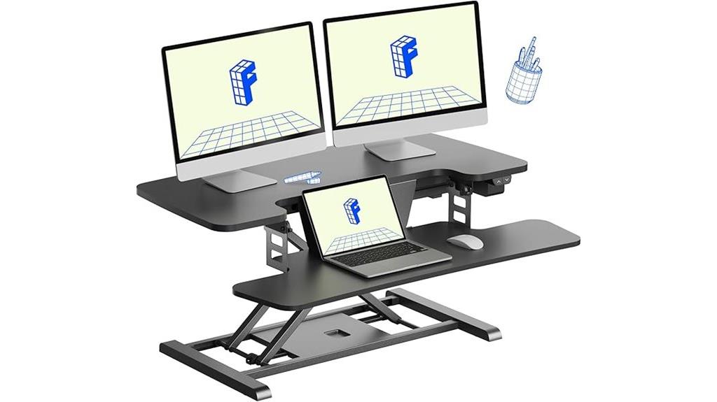 adjustable 35 inch desk