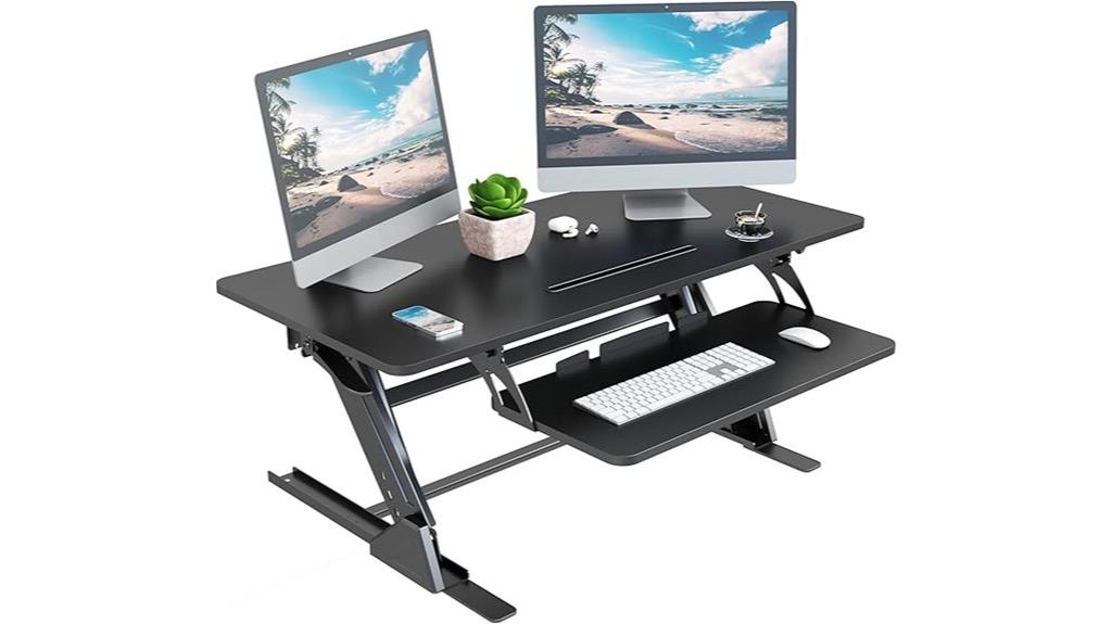 adjustable 42 inch desk