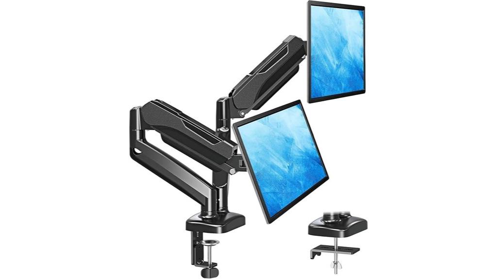 adjustable dual monitor stand