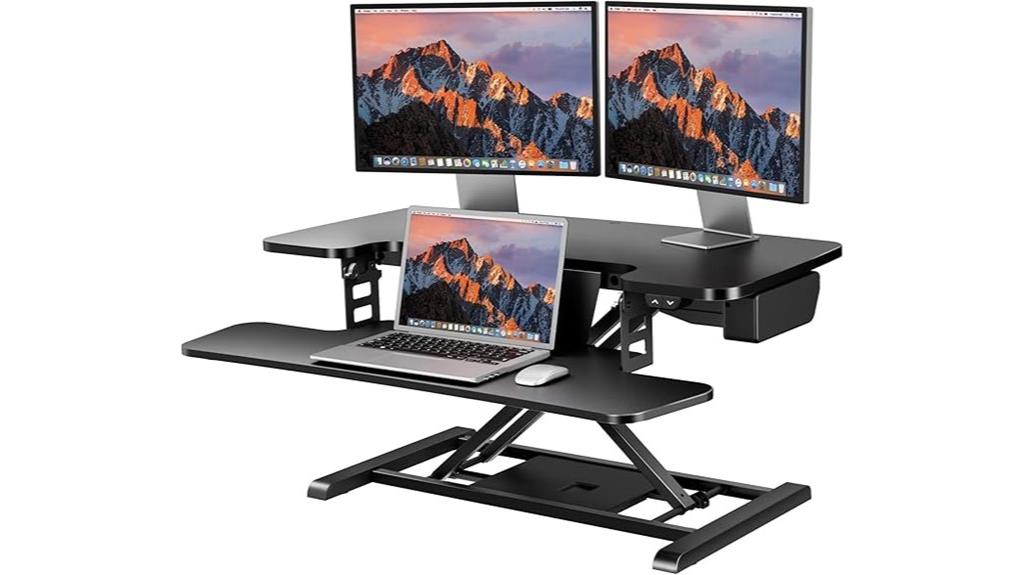 adjustable electric desk converter
