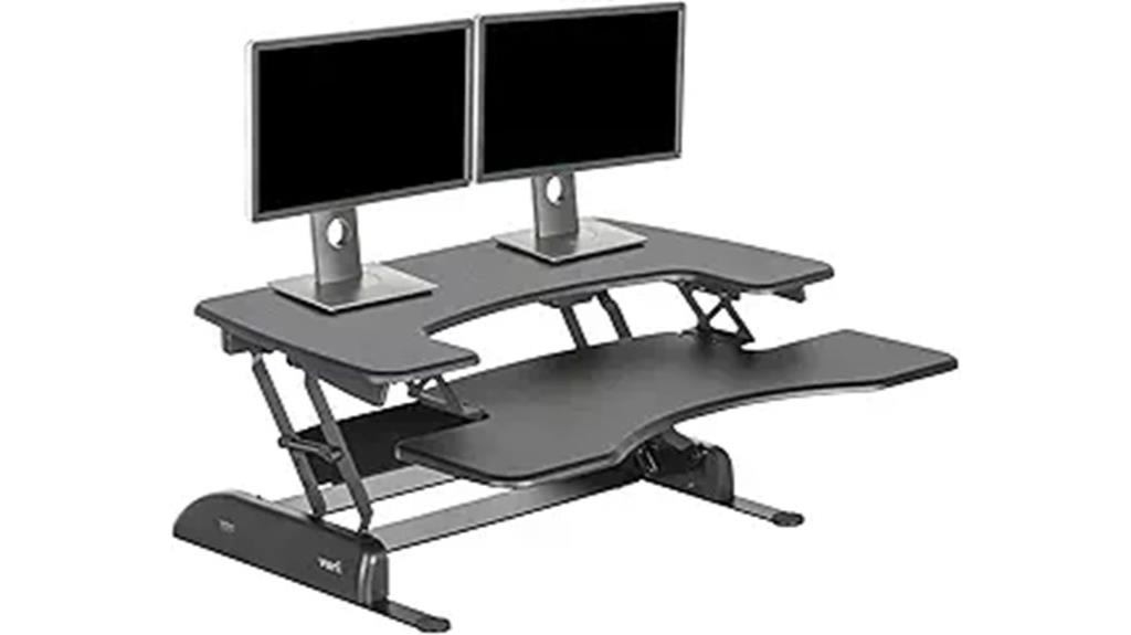 adjustable standing desk converter