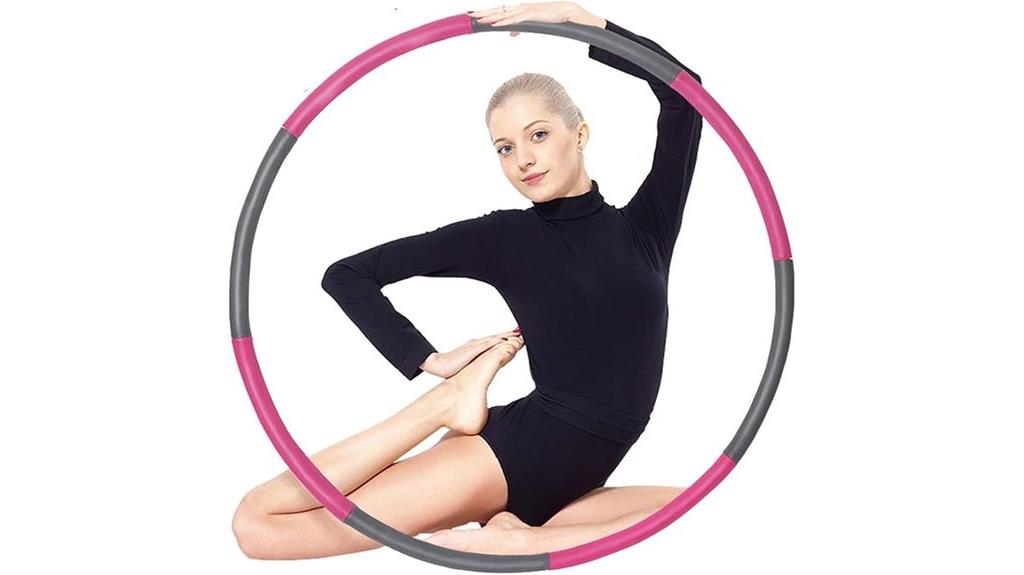 adjustable weighted fitness hoop
