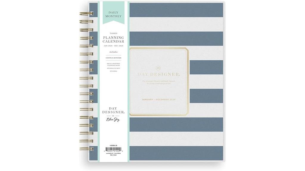 blue sky planner calendar