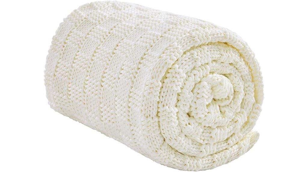 breathable chunky knit blanket
