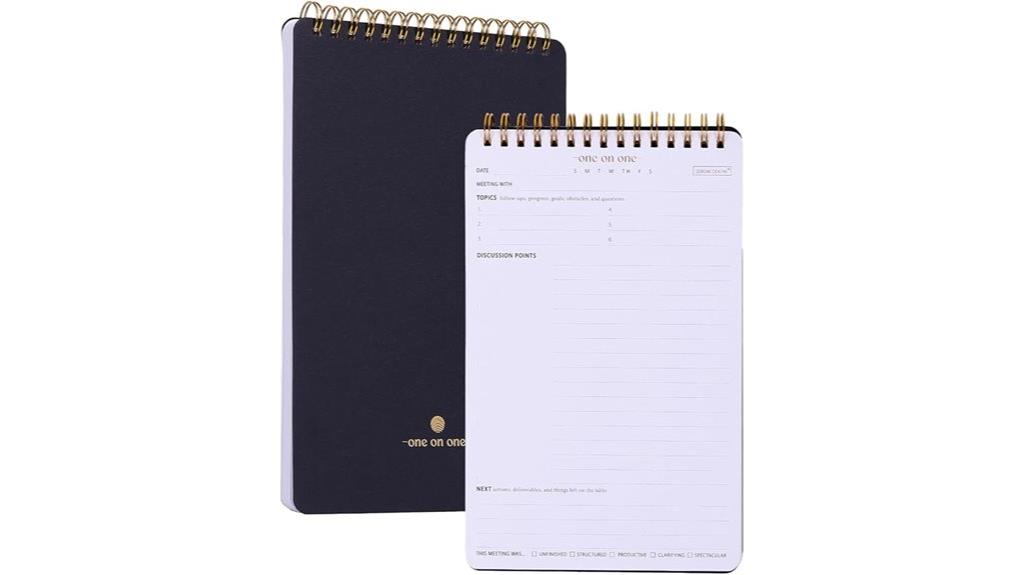 business meeting action planner