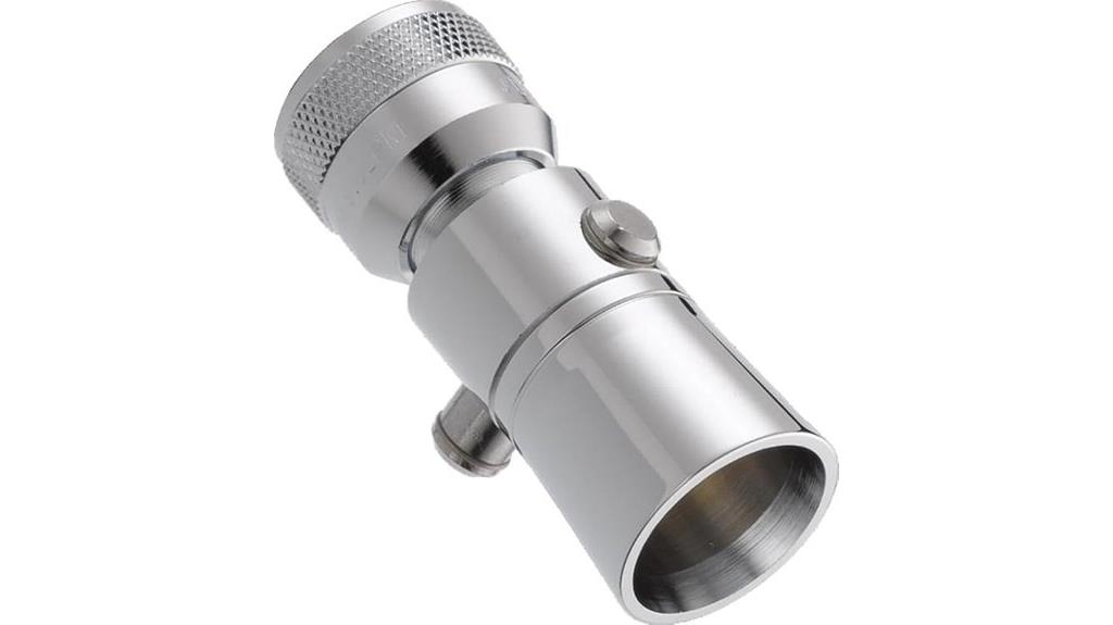 chrome single spray shower head