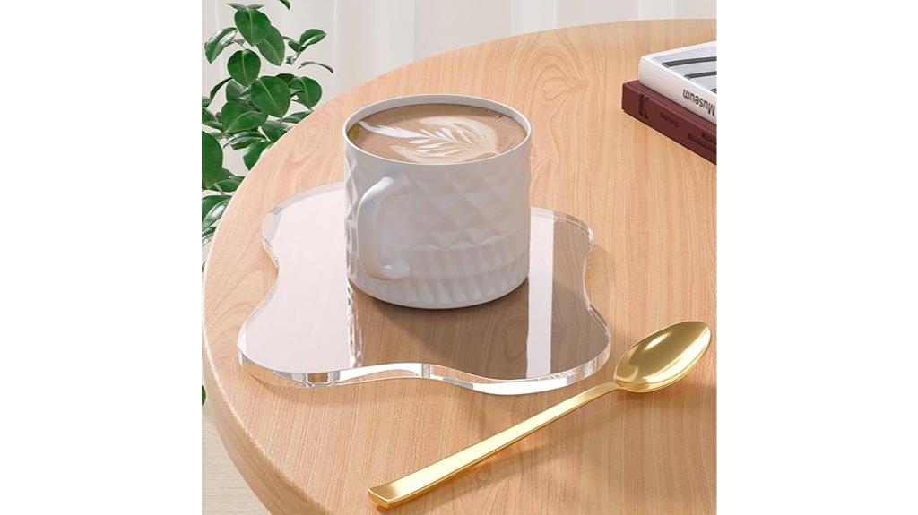 clear acrylic coaster plates