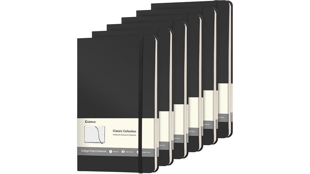 comic themed lined notebooks