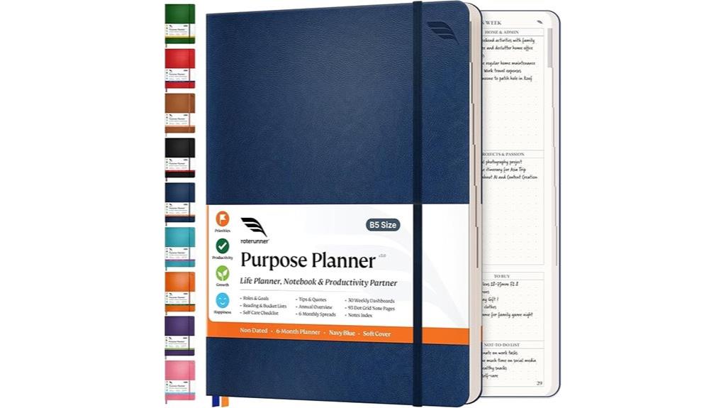 compact b5 planner notebook