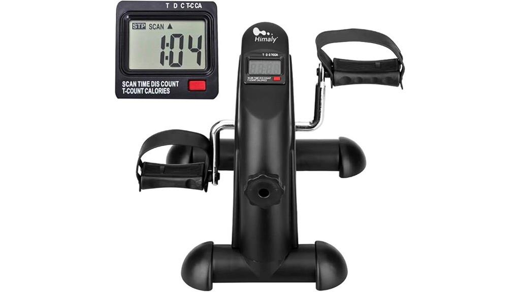 compact exercise bike display