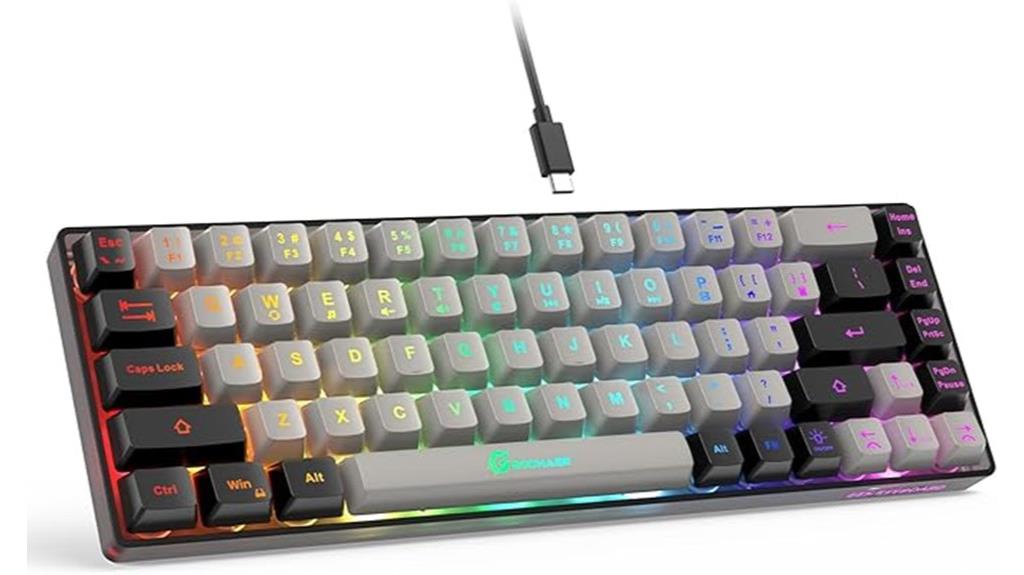 compact wired backlit keyboard