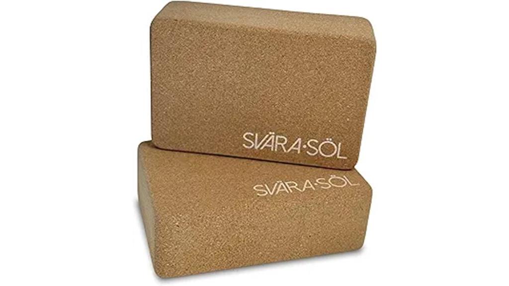 cork yoga block set