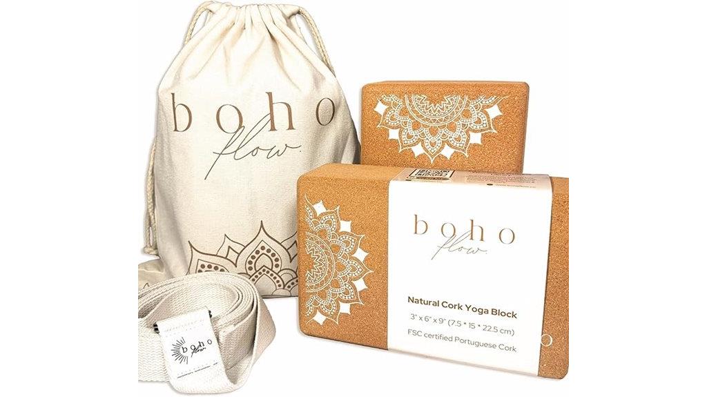 cork yoga blocks bundle