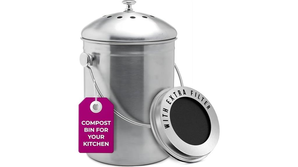 countertop kitchen compost bin