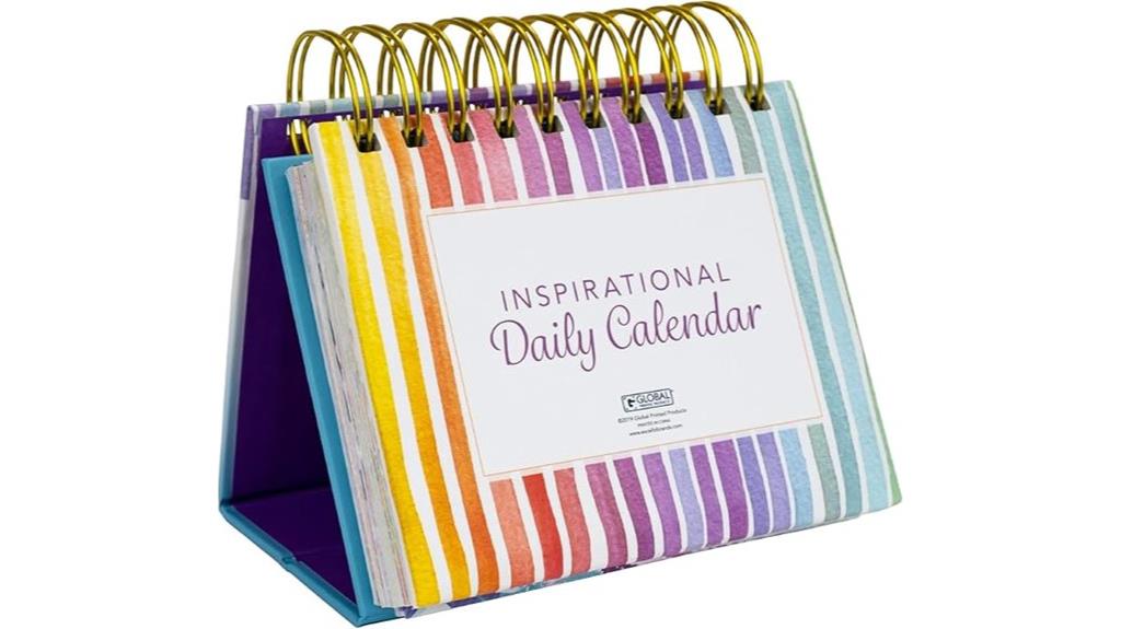 daily motivational flip calendar