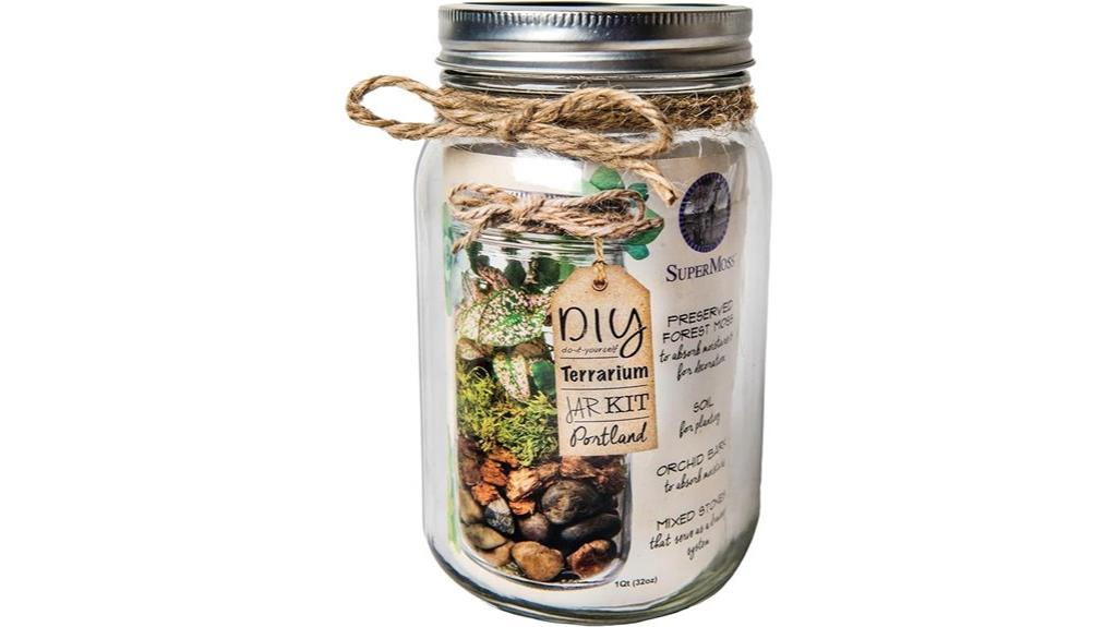 diy mason jar terrarium