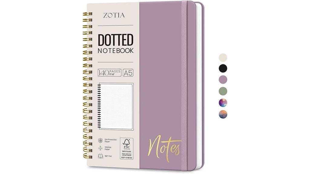 dotted spiral journal notebook