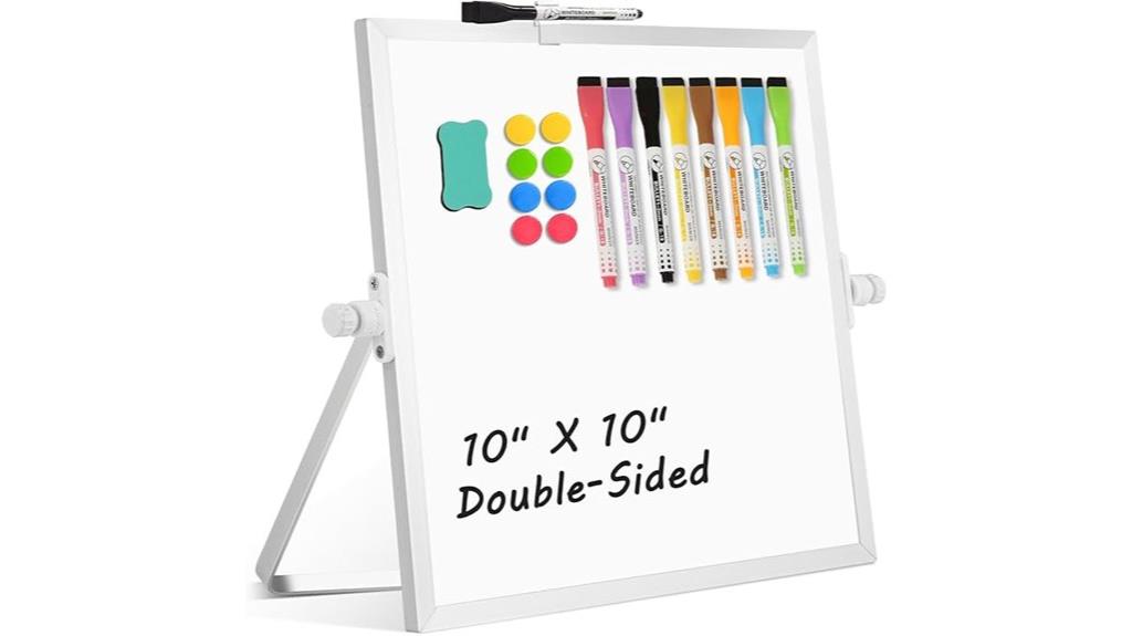 double sided 10x10 whiteboard