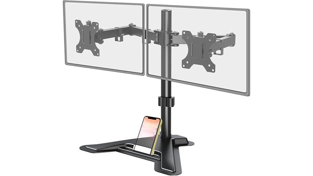 dual 27 inch monitor stand