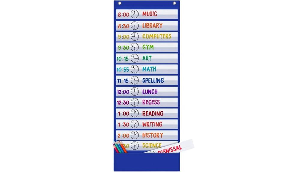educational pocket chart organizer