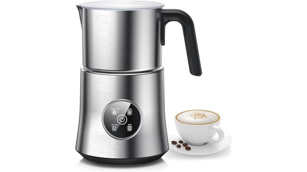 electric milk frother steamer