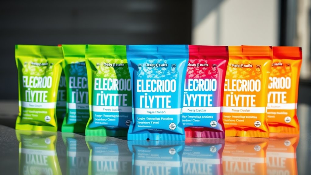 electrolyte packet selection factors
