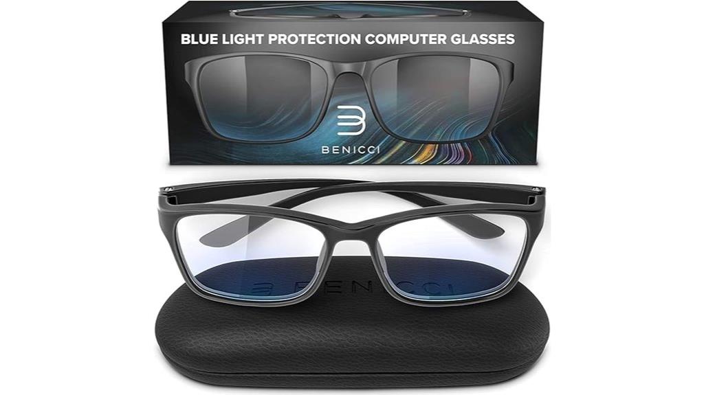 elegant unisex blue blockers