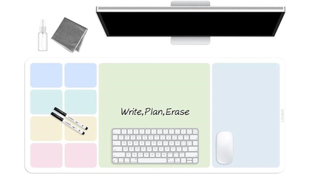 erasable desk mat set