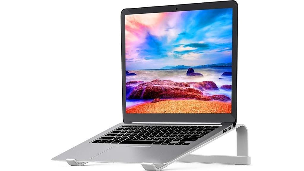 ergonomic aluminum laptop riser