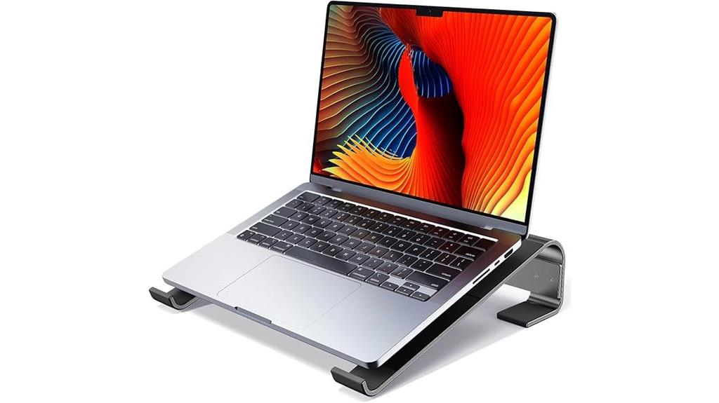 ergonomic aluminum laptop stand