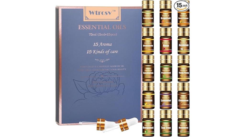 fifteen scents essential oils