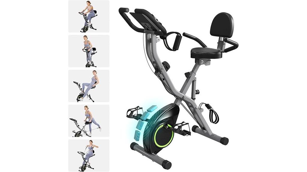 foldable stationary bike station
