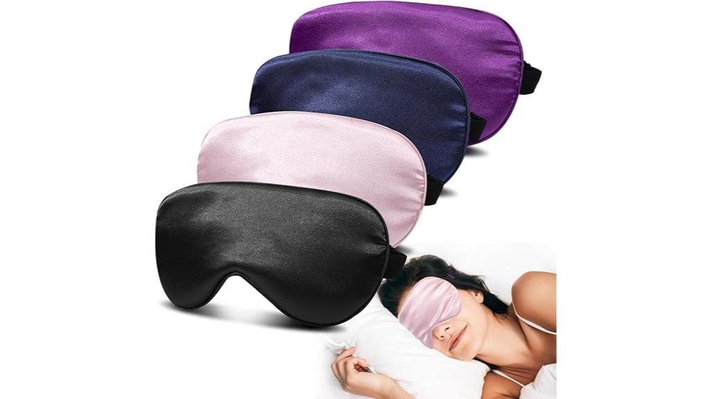 four colors silk sleep masks