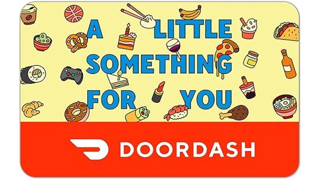 gift card for delivery