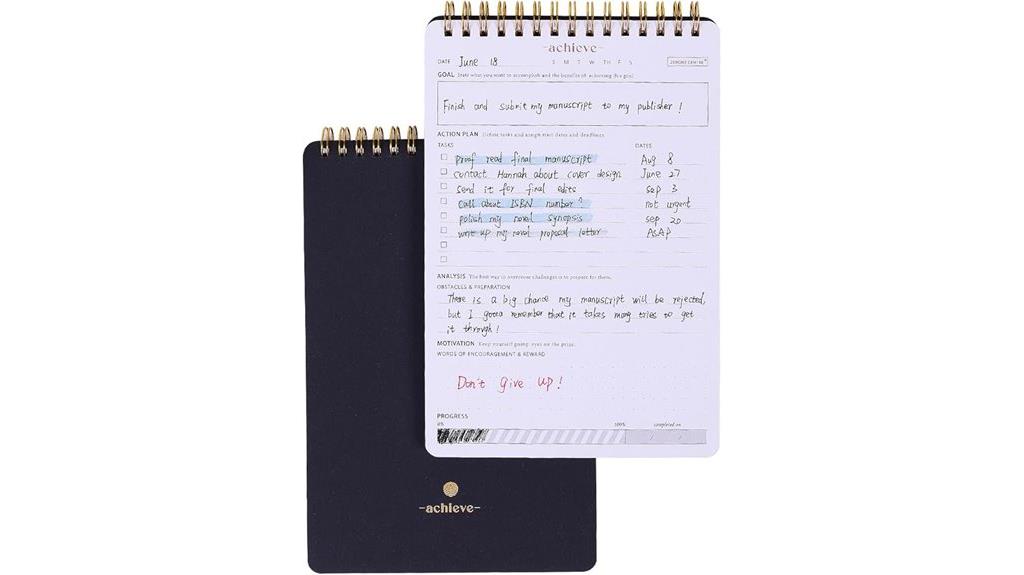 goal management notebook