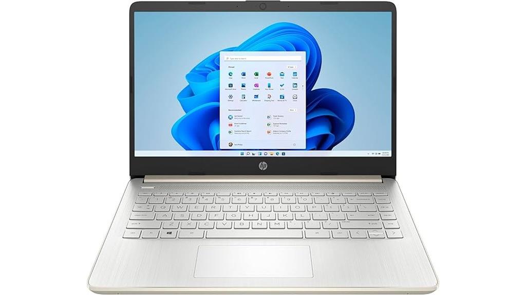 gold touchscreen laptop with 4gb ram