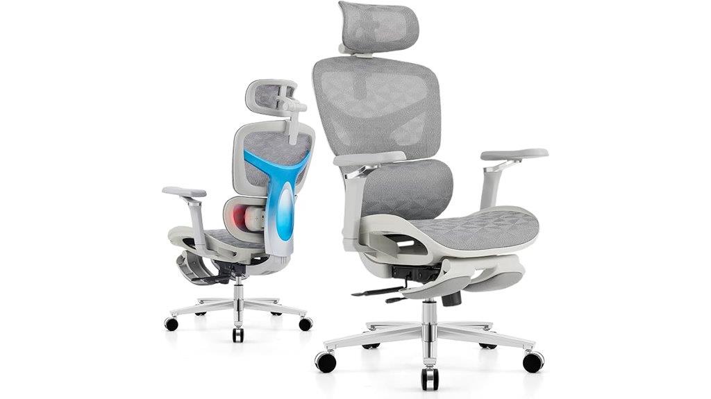 gray massage office chair