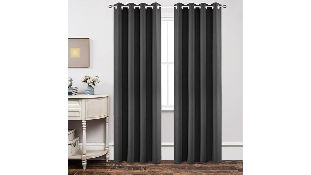 grey 72 inch blackout curtains