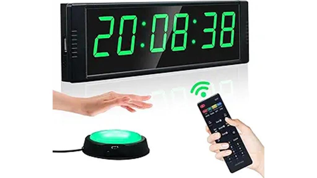 gym clock with remote