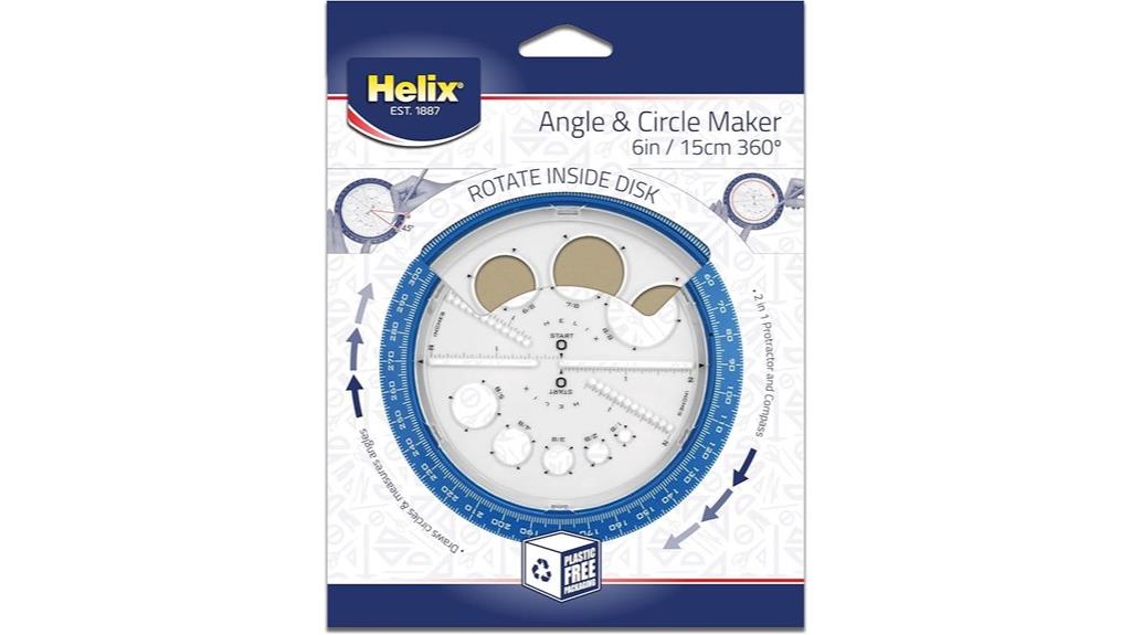 helix angle circle templates