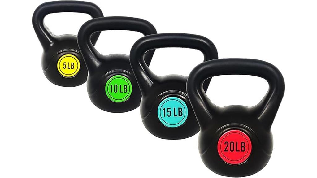 home fitness kettlebell set