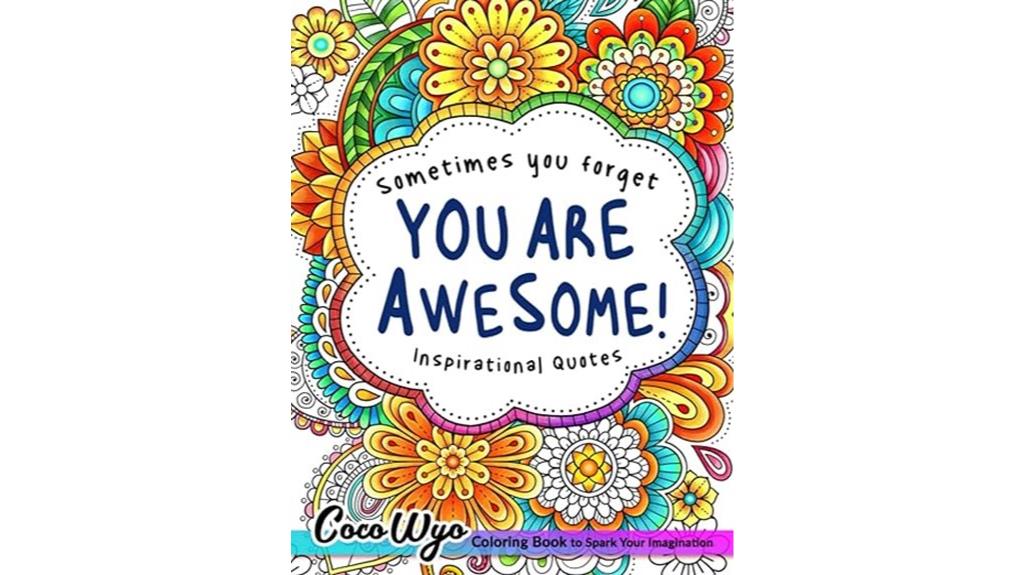 inspirational quotes coloring book