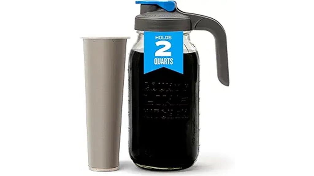 large glass cold brew