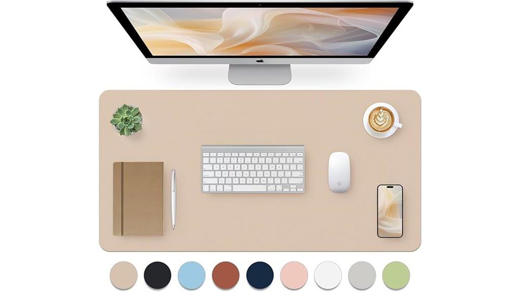 leather mouse non slip desk