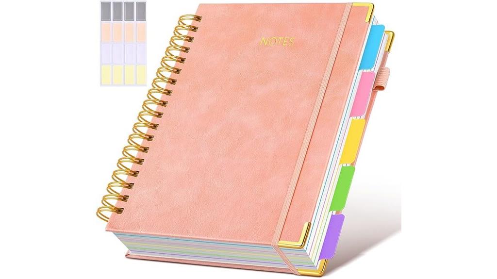 leather spiral notebook